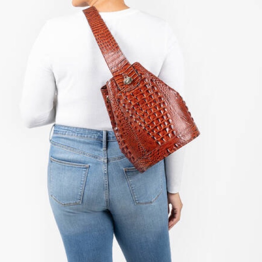 Brahmin Allie sling backpack in Clay Edena - Picture 9 of 16